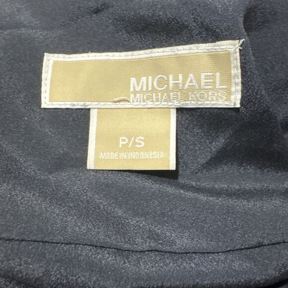 Michael Kors blouse Size P/S Sheer Zipper Long Sleeve - Picture 5 of 7